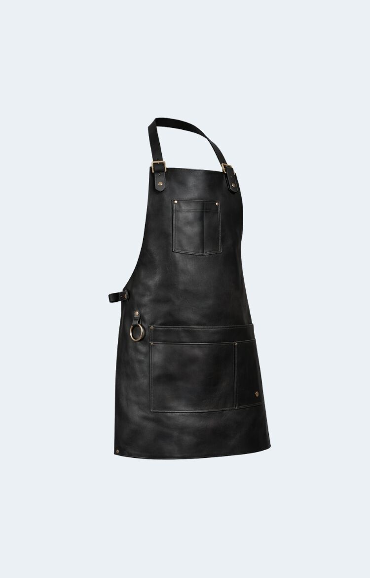 Pro Black Leather Apron - Image 1