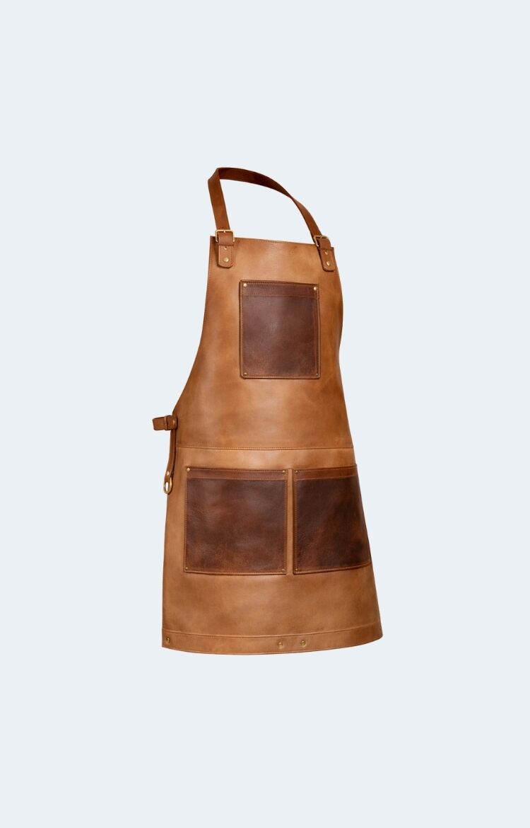 Premium Brown Leather Apron - Image 1