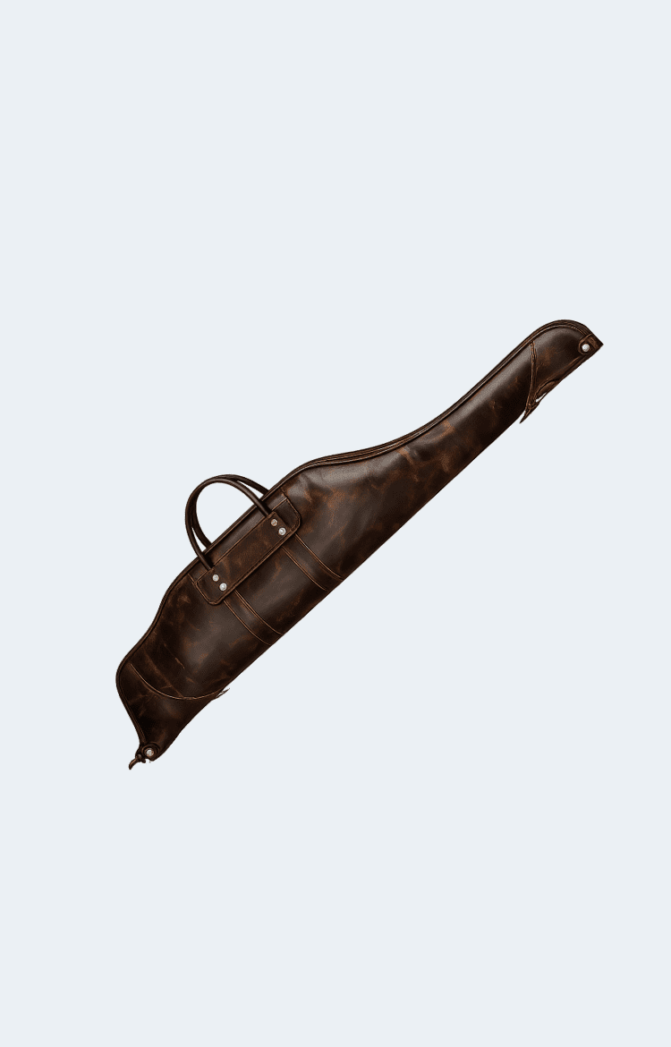 Handcrafted Waxed Leather Rifle Case | Heavy-Duty Hunting Sleeve - Image 1
