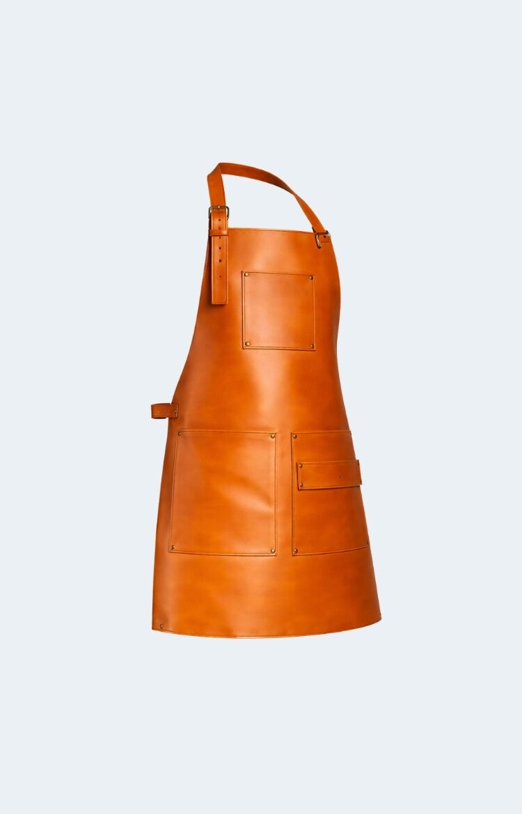 Premium Light Brown Leather Apron - Image 1