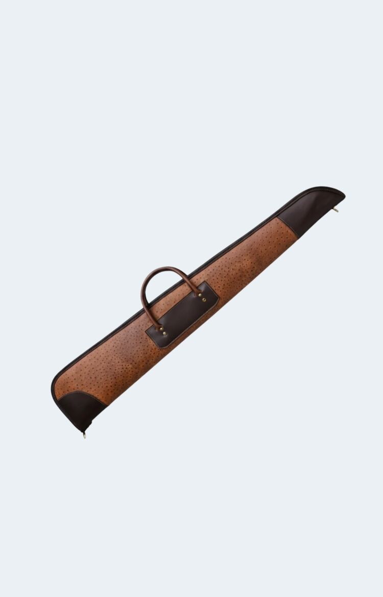 Top-Grain Leather Shotgun Case | Heavy-Duty Padded Design - Image 1