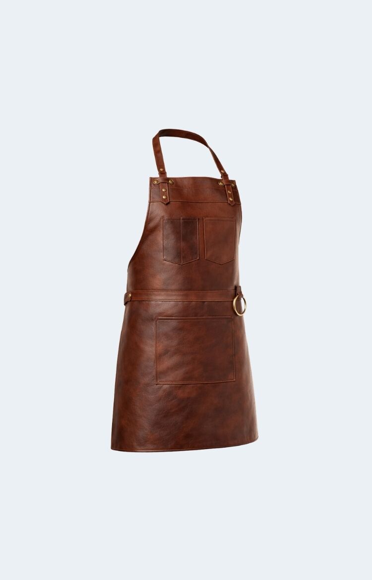 The Northumberland Dark Brown Leather Apron - Image 1