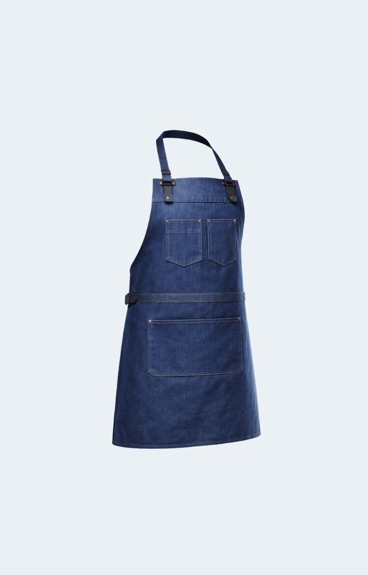 Nottinghamshire Blue Canvas Woodwork Apron - Image 1