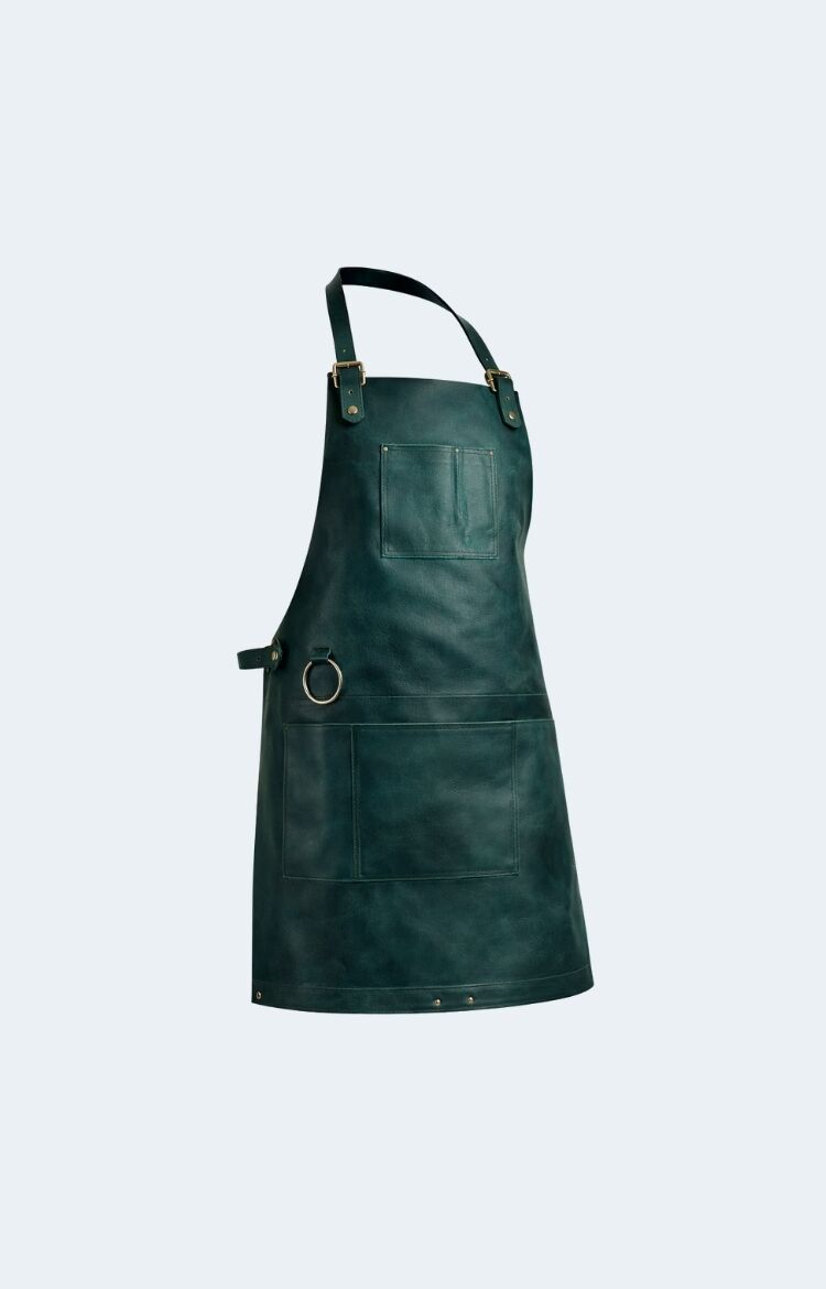 The Riding of Yorkshire Full Grain Green Apron - Image 1