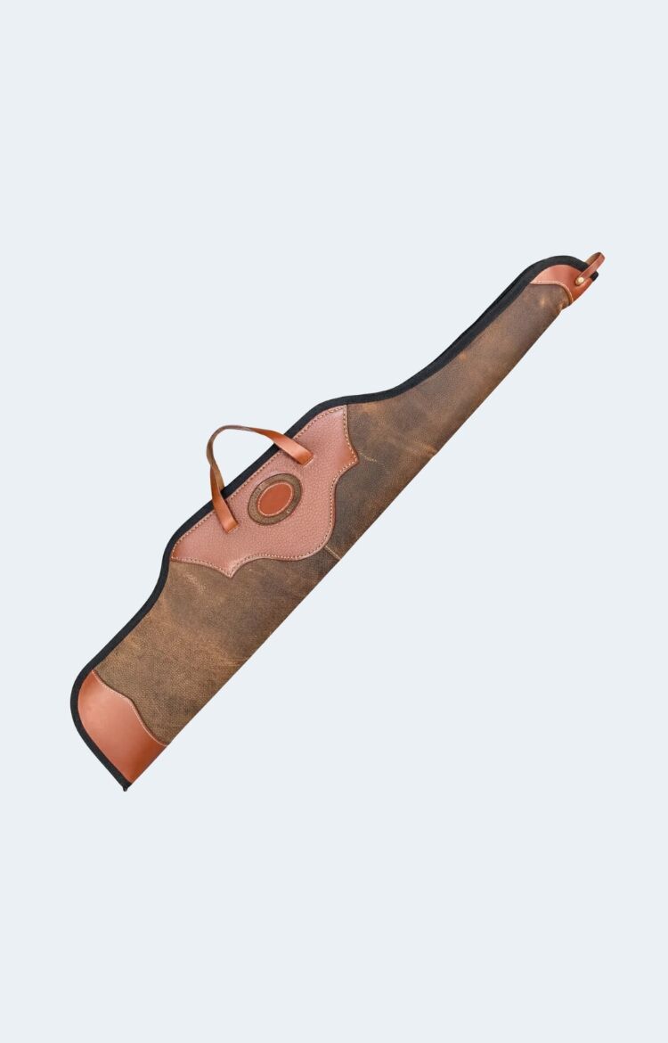 1 Premium Leather Scoped Rifle Case - Soft Padded Hunting Sleeve - Image 1