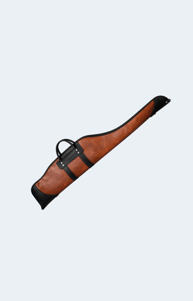 Thick Fleece Bison Leather Rifle Case Bison Leather Rifle Case with Weatherproof Zippers - Image 1