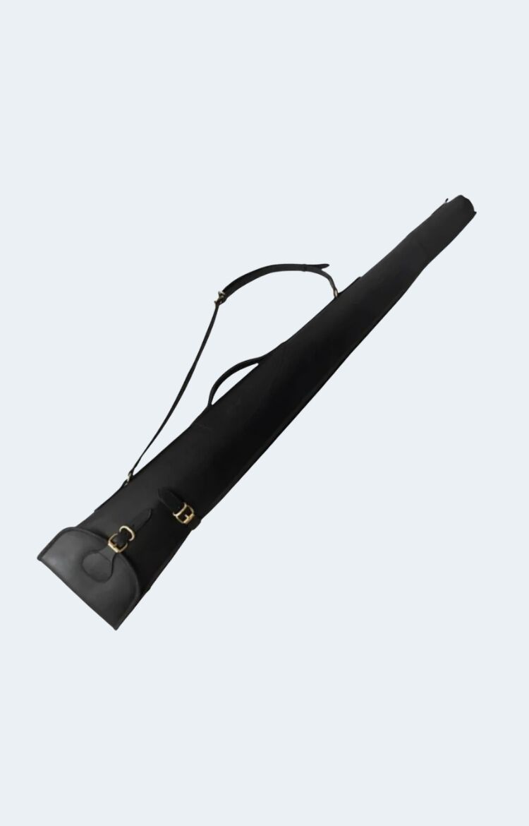 Black Leather Shotgun Slip Case, Hunters Gift