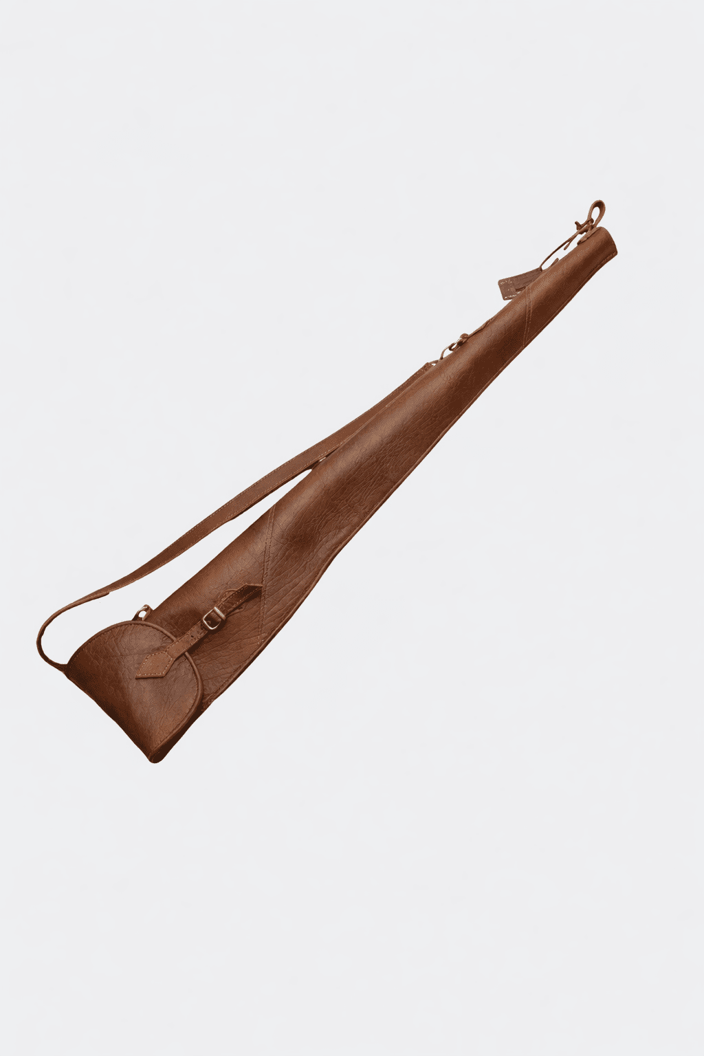 Slim-Fit Leather Shotgun Case with Brass Hardware ? Hunting Sleeve - Image 1