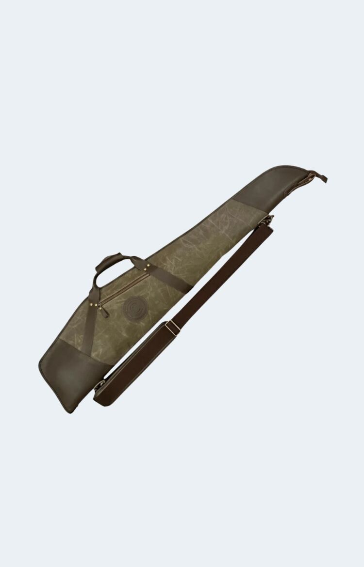 Green Waxed Canvas Rifle Scoped Case Green Waxed Canvas Rifle Scoped Case
